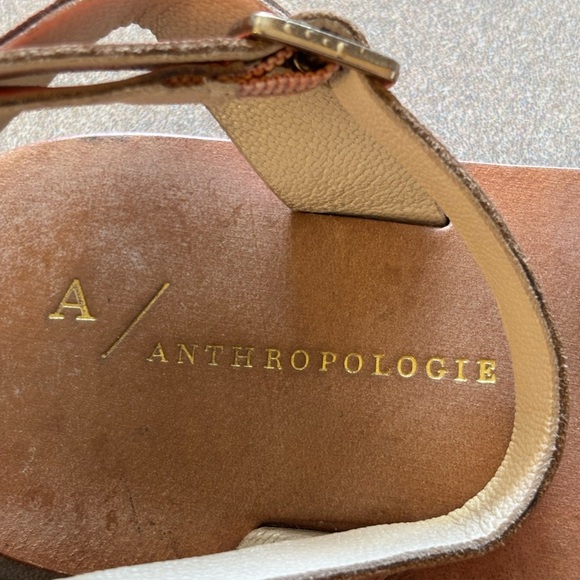 Anthropologie Terri Criss Cross Ankle Strap Sandals - Picture 3 of 7